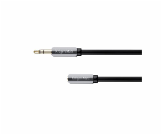 Kabel Kruger&Matz Jack 3.5mm - Jack 3.5mm 1m srebrny (KM0...