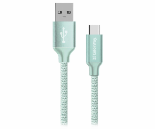 Colorway Datový Kabel USB/ USB-C / 2.4A/ 2m/ Mint