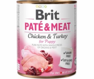 Brit Brit Pate & Meat Dog Puppy puszka 800g