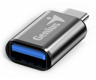 GENIUS ACC-C2A redukce z USB-C na USB-A, kovově šedá