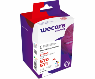 WECARE ARMOR ink sada kompatibilní s Canon PGI570BK,CLI-5...