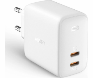 Aukey PA-B4 Biela nabíjačka Omnia GaN 2xUSB C Power Deliv...