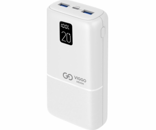 Powerbanka Viggo Design PD 20W LED 20000 mAh biela