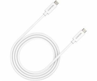 CANYON kabel UC-44, USB-C – USB-C (240W, 48V/5A) 1m, bílá