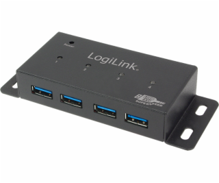 LogiLink HUB 4xUSB3.0 Aktywny Metalowa obudowa UA0149