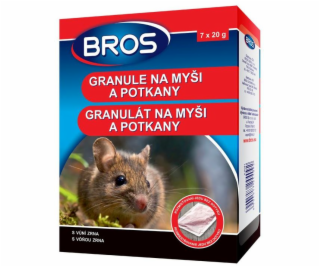 Návnada na hlodavce granule 7x20 g BROS