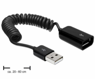 DeLock kábel USB 2.0, predlžovací, samec / samica, krúten...