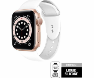 Crong Apple Watch 38/40 mm bílý pás