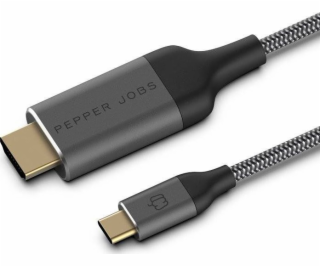 USB pepřové úlohy USB-C Cable-HDMI 1,8 m bílá (PJ-C2H18M)