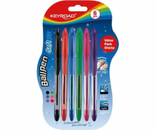 Keyroad Classic Pen Keyroad Ball Pen Soft Jet, 0,7 mm, 6 ...