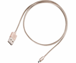 USB USB -A Silverstone Cable - MicroUSB 1 M Zloty (52010)