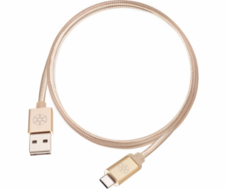 USB USB-A Silverstone Cable-USB-C 1 M Gold (52029)