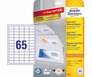 Avery Zweckform Universal Labels of General Use, 38 x 21,...