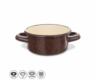 Rendlík 0,6 l BROWN smalt 12 cm