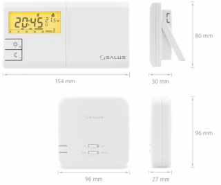 SALUS 091FLRFv2 - Bezdrátový programovatelný termostat