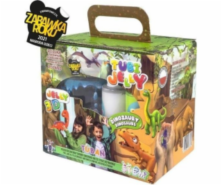 TUBAN Tubi Jelly set 6 farieb + malé akvárium - Dinosaury