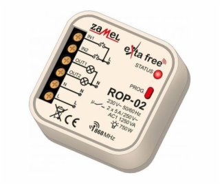 Rádiový přijímač Zamel ROP-02 zapuštěný dvoukanálový