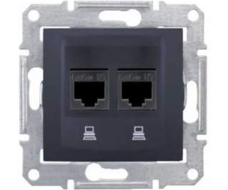 Schneider Electric Sedna Double Computer Socket RJ45 CAT....