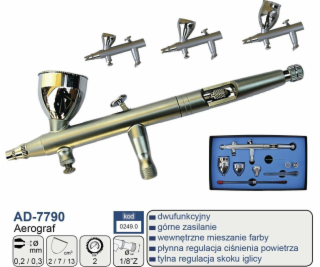 Airsler Airbrush Adler Adler 0,2 mm+0,3 mm AD-7790