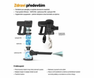 Vysavač Lauben Stick Vacuum 2in1 Pet Plus 400BC