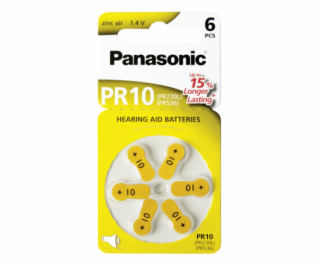 10x1 Panasonic PR 10 nacu.zaria. Zellen Zinc Air 6er Rad