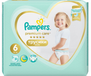 Pampers Plenkové Kalhotky Premium Care Velikost 6, 31 Kus...