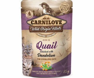 Carnilove Cat Pouch Rich in Quail Enriched with Dandelion...