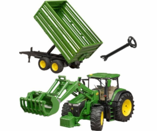 John Deere 7R 350 mit Frontlader und Tandemachstransporta...