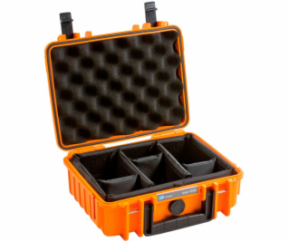 B&W Outdoor Case 1000 incl. divider system orange