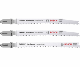 Bosch EXPERT jigsaw blades 3pcs Set 2-Side-Clean Hardwood