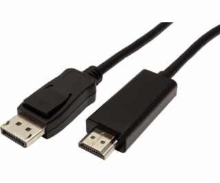 Kábel Kábel DisplayPort M (18+1) - HDMI M, 1m, czarny