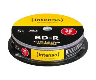 INTENSO Blu-Ray BD-R Cake Case 25GB 5ks