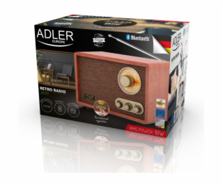 ADLER AD1171, FM Rádio v RETRO štýle s Bluetooth