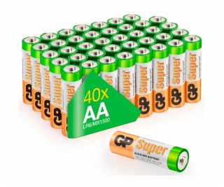 1x40 GP Super Alkaline AA Mignon Batteries Blister 030E15...