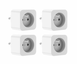 WOOX R6128-4PACK, Smart Plug 16A WiFi, FR (French)