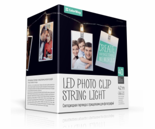 COLORWAY LED fotokolíčky / 40 LED / délka 4,2 m / teplá b...