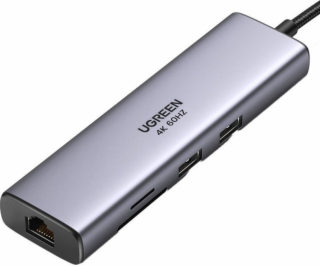 UGREEN USB-C to 2*USB3.0+HDMI+RJ 45+SD&TF +PD port Hub