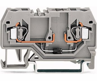 Wago 2vodičová svorkovnice s diodou 1N4007 2,5mm2 šedá (2...