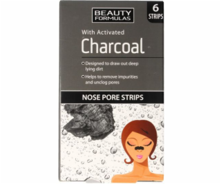 Beauty Formulas Charcoal Nos čisticí polštářky s aktivním...