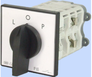 Elektromet L-0-P 3P 63A IP65 vačkový spínač s deskou ŁK 6...