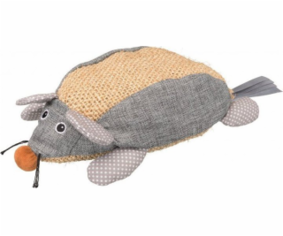 Trixie Mouse, sisal, látka, 30 cm, šedá