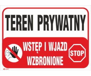 Značka ANRO Soukromá oblast Přístup a vstup zakázán 350 x...