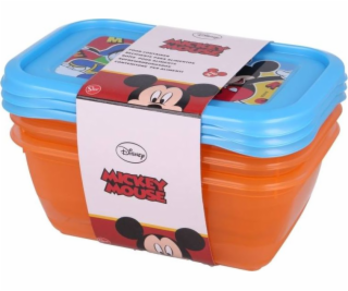 Mickey Mouse Mickey Mouse - Sada nádob na jídlo 540 ml (3...