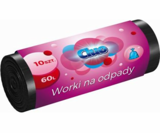 Sponky Cluo LDPE pytle na odpad 60l černá 10/rol