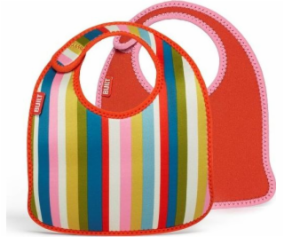 Built Mess Mate Baby Pink Stripe Bib 2 ks.