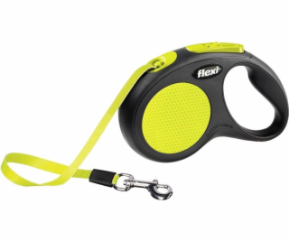 Flexi New NEON 5 m Black  Yellow Dog Re