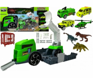 LEANToys Dinosaur Truck Transporter Set