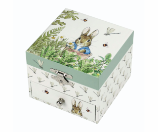 Trousselier Music Box with Drawer, Peter Rabbit, Dragonfly