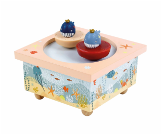 Trousselier Dancing Music Box Whales, magnetic