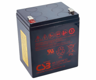 CSB Pb záložní akumulátor HR1227W F2, 12V, 6,5Ah